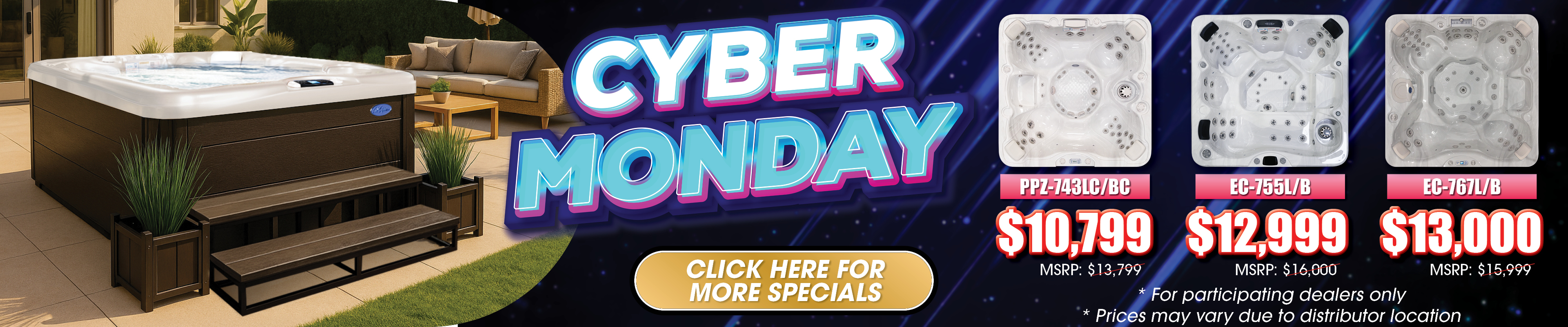 Calspas hot tub being used in a family setting - Catharpin